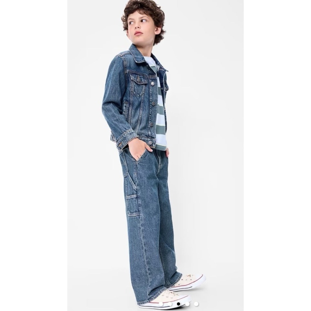 1994 Old Navy Reissue Boys painters carpenters Jeans Dark Wash size 7 slim